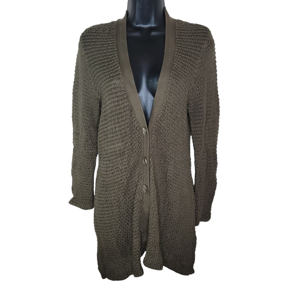 J. Jill wool & cotton blend cardigan sweater size Medium